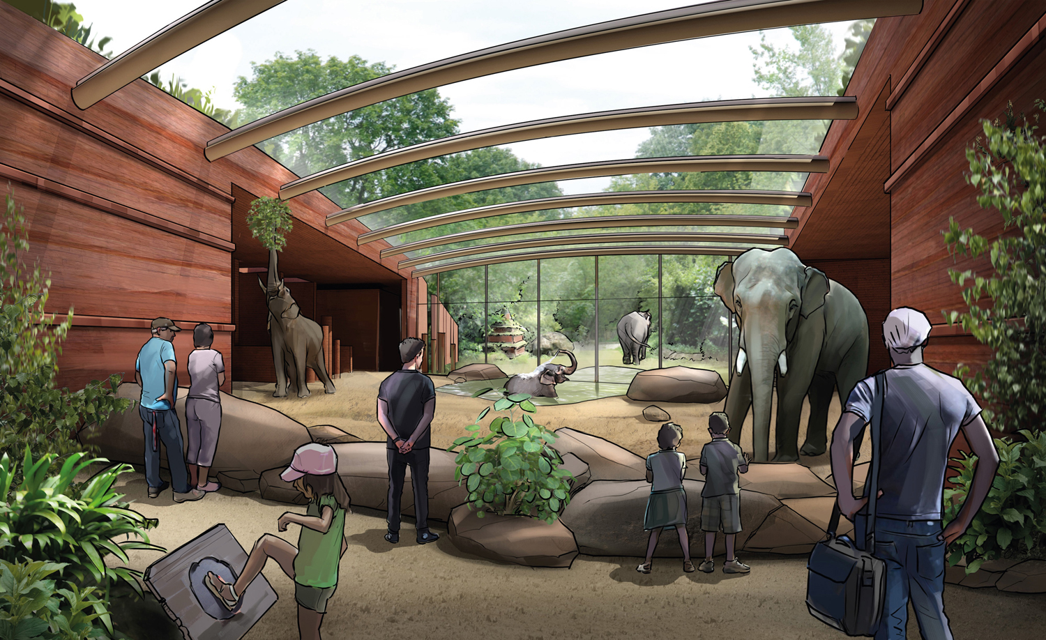 Eine neue Anlage für die Elefanten im Zoo Berlin